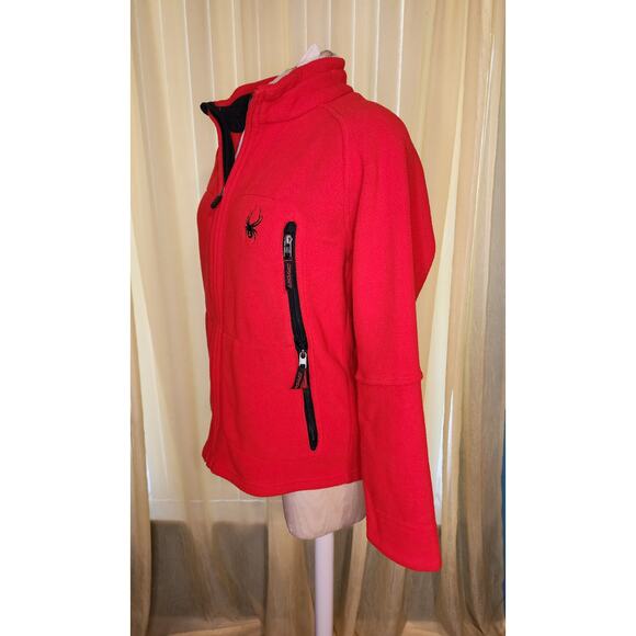 Spyder Boys Fleece Zipper Front Jacket Size L - Picture 3 of 6